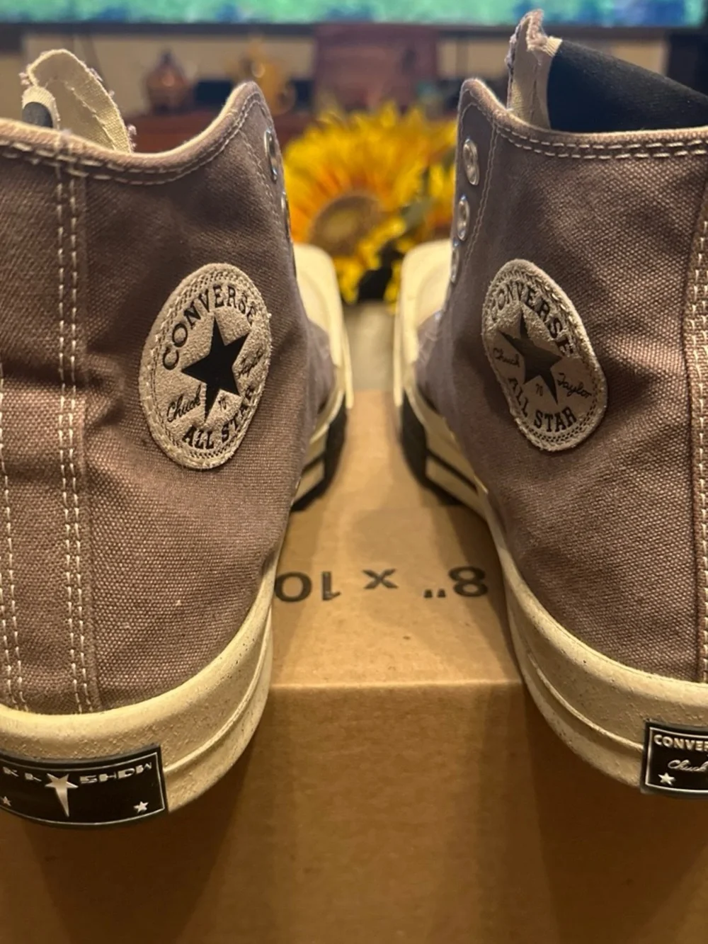 Converse TurboDrk High Top Boots in Brown and Cream